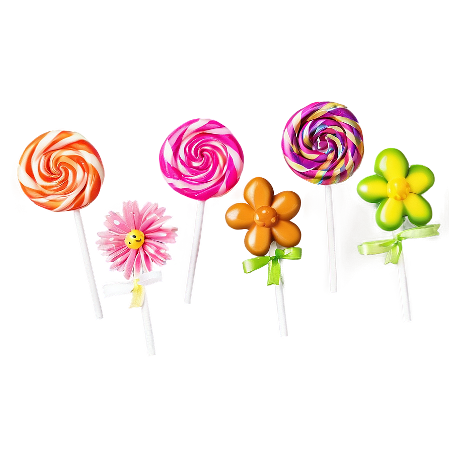 Floral Lollipop Png Xrj10