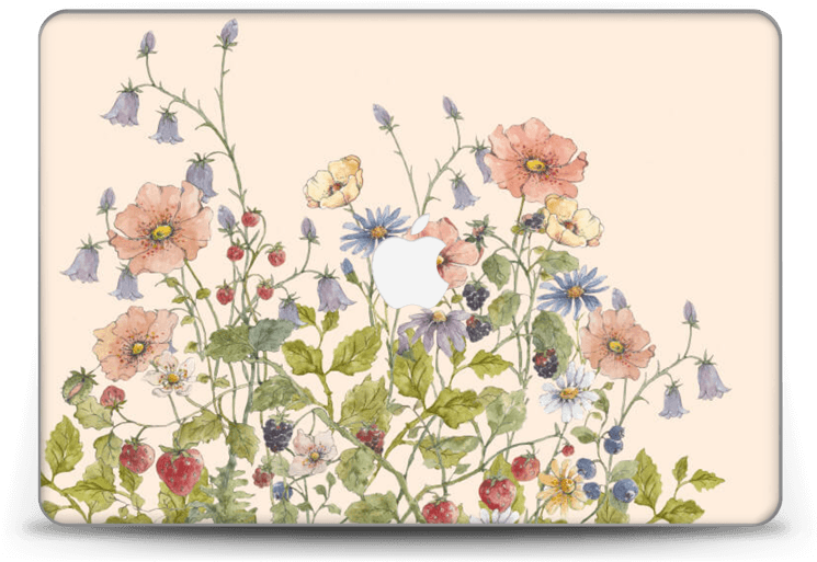 Floral Mac Book Cover Design