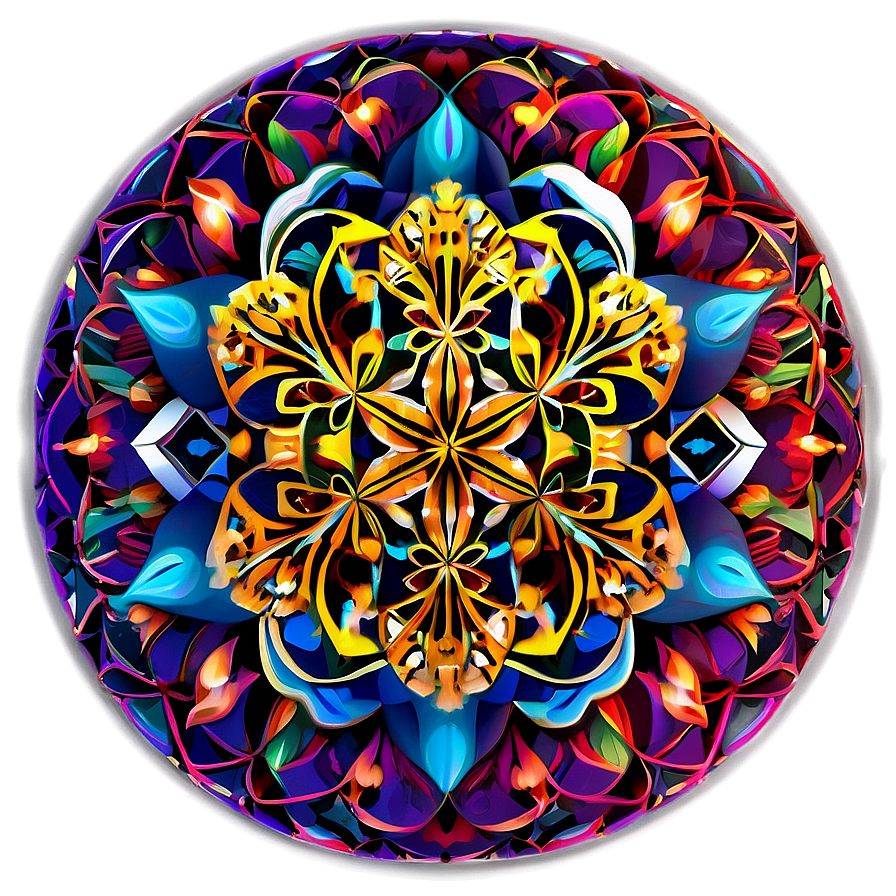 Floral Mandala Flower Of Life Png Kct88