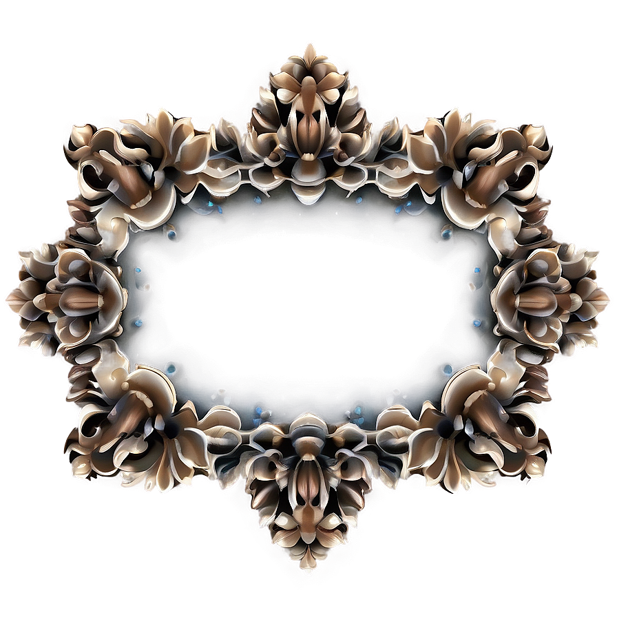 Floral Mirror Frame Png 84