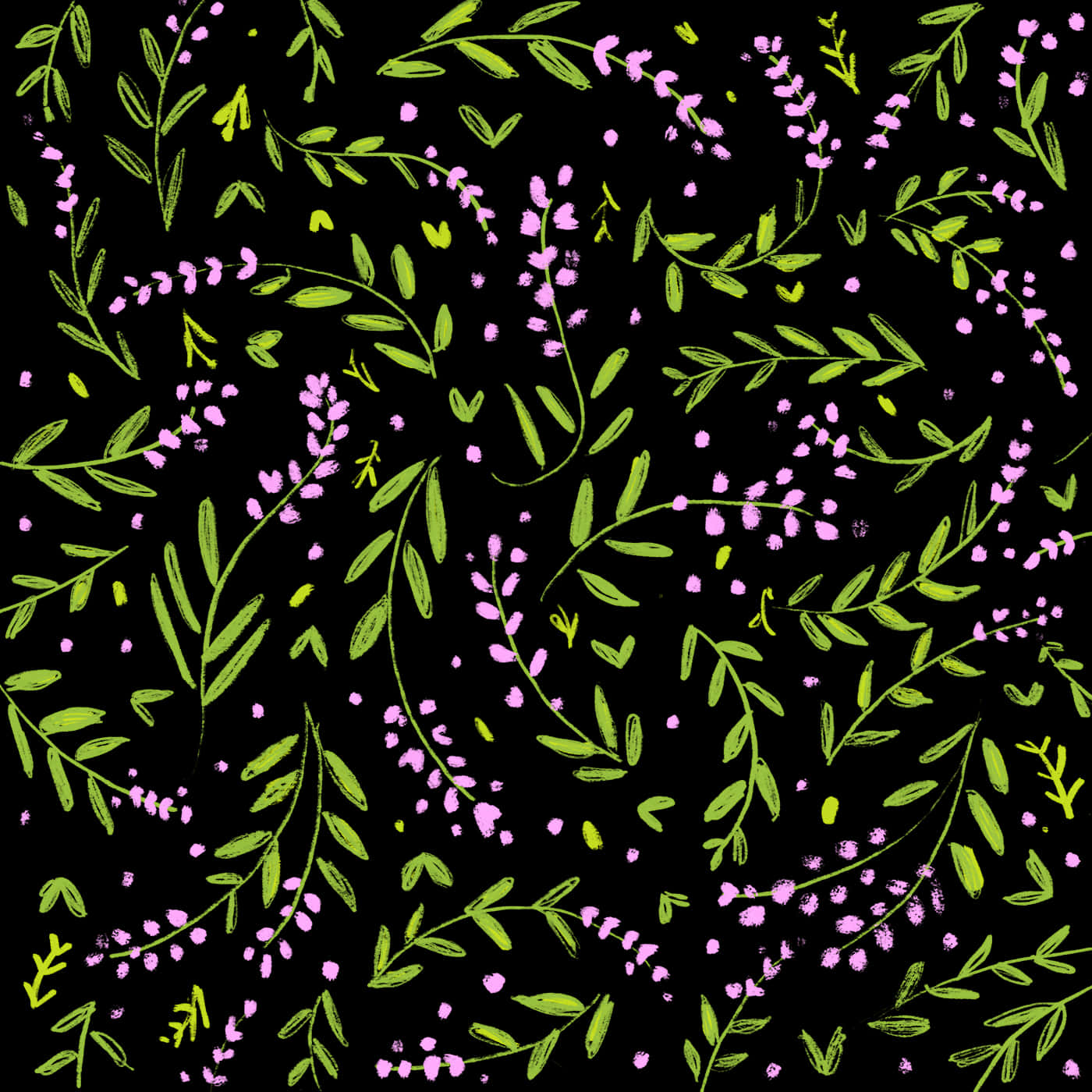 Floral_ Night_ Pattern