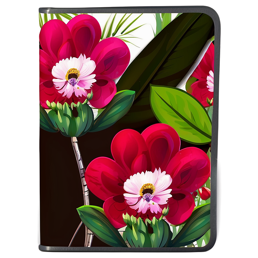 Floral Notebook Cover Png Rfq62