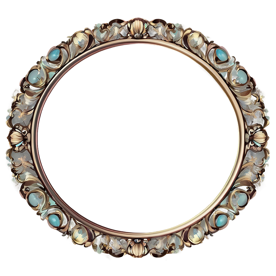 Floral Oval Frame PNG 05252024 PNG image with a transparent background, free high-resolution download
