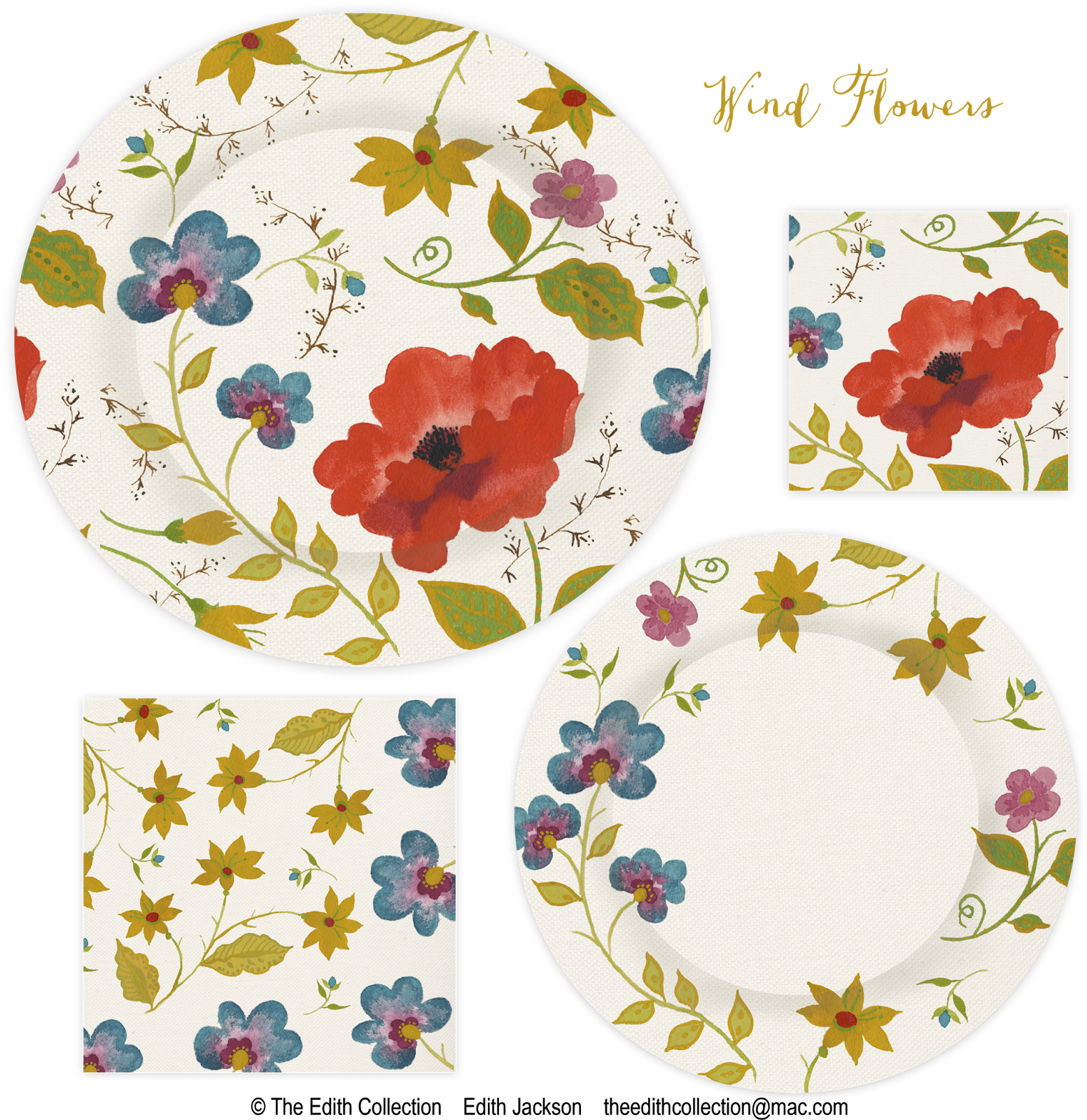 Floral Paper Plate Designs