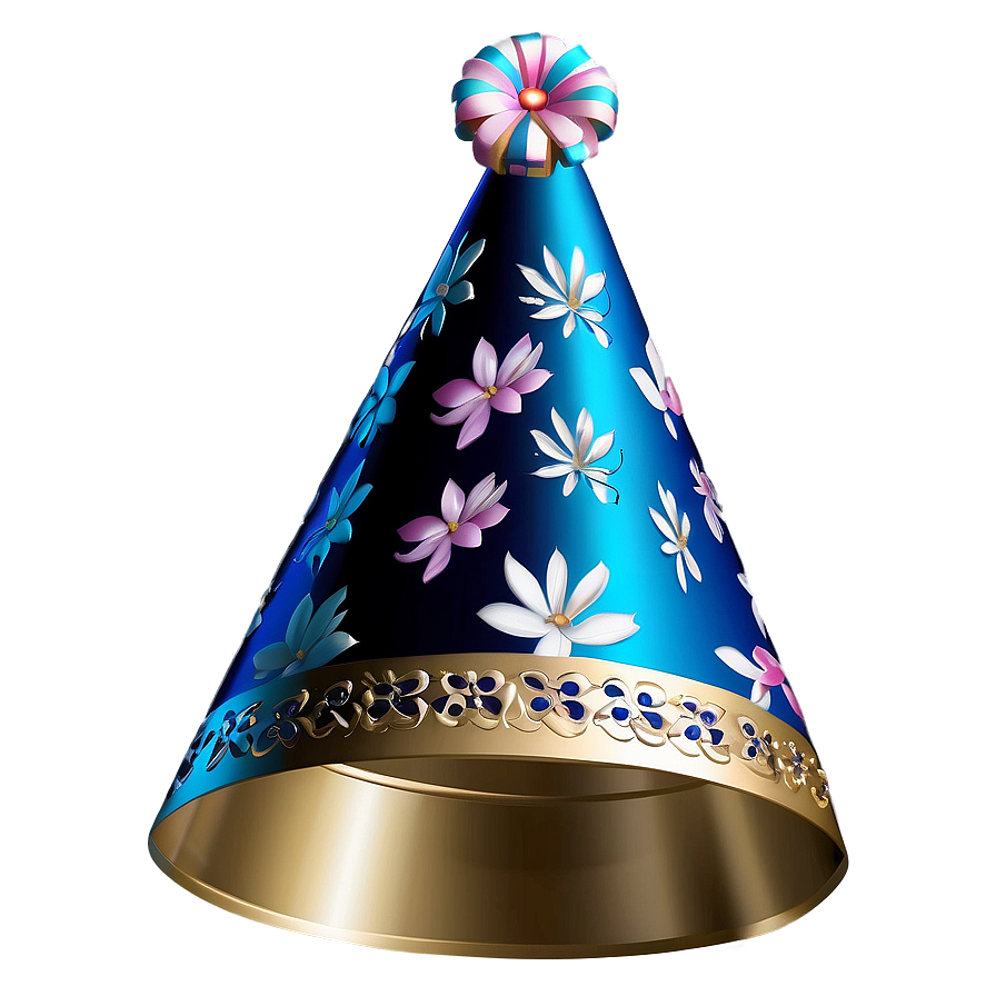 Floral Party Hat Png 81