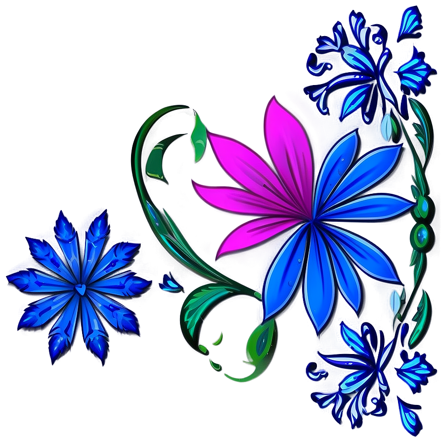 Floral Pattern Design PNG dig13 PNG with transparent background