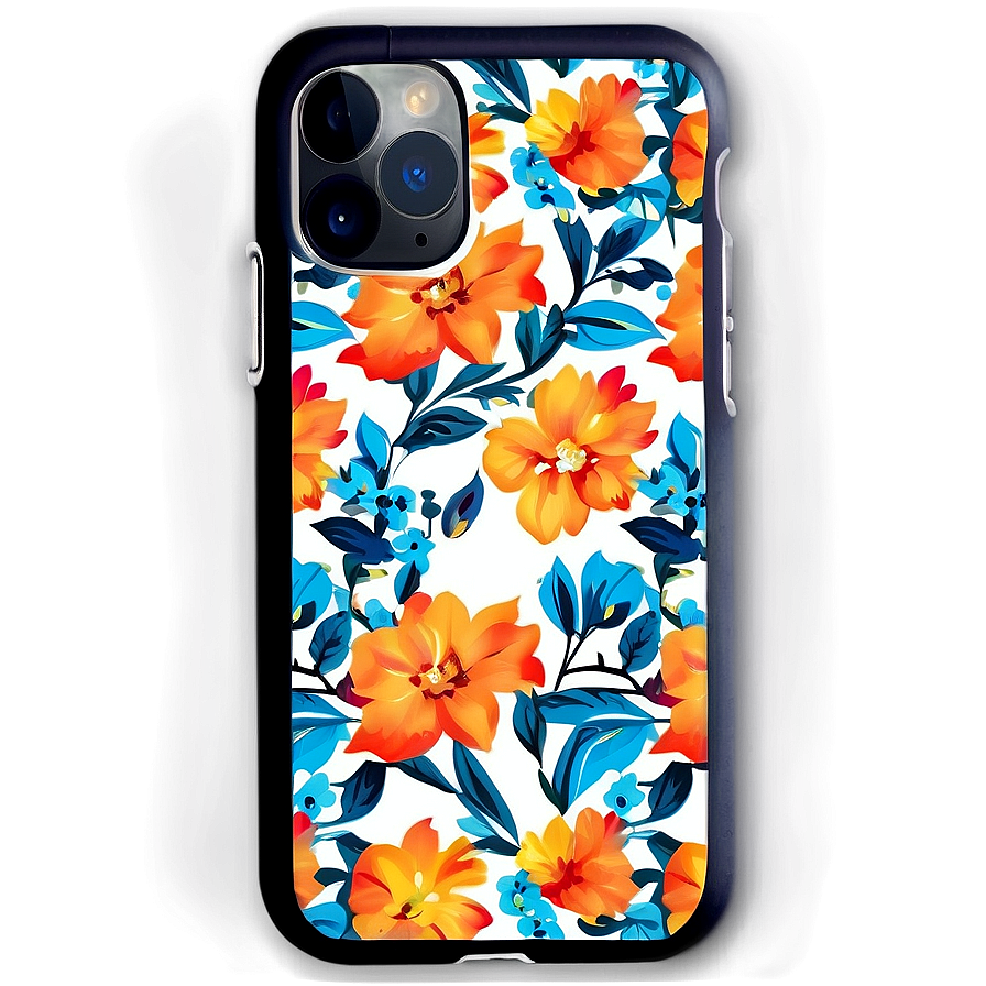 Floral Pattern Phone Case PNG rct PNG with transparent background
