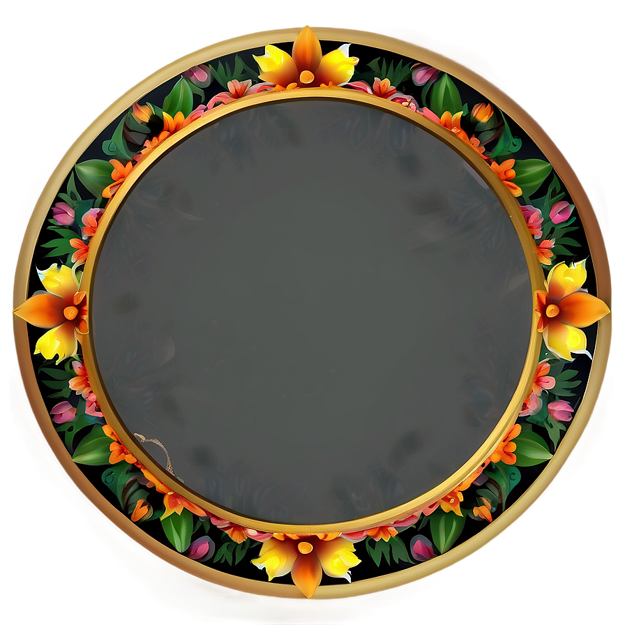 Floral Pattern Tray Png 06212024