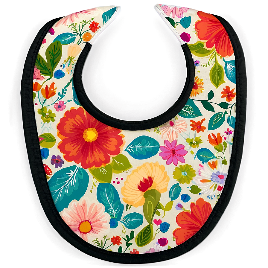 Floral Print Bib Png 63