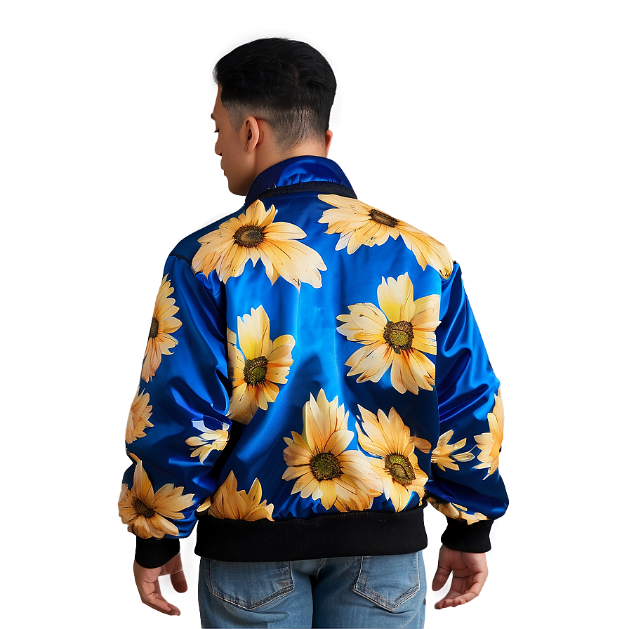 Floral Print Bomber Jacket Png 06282024