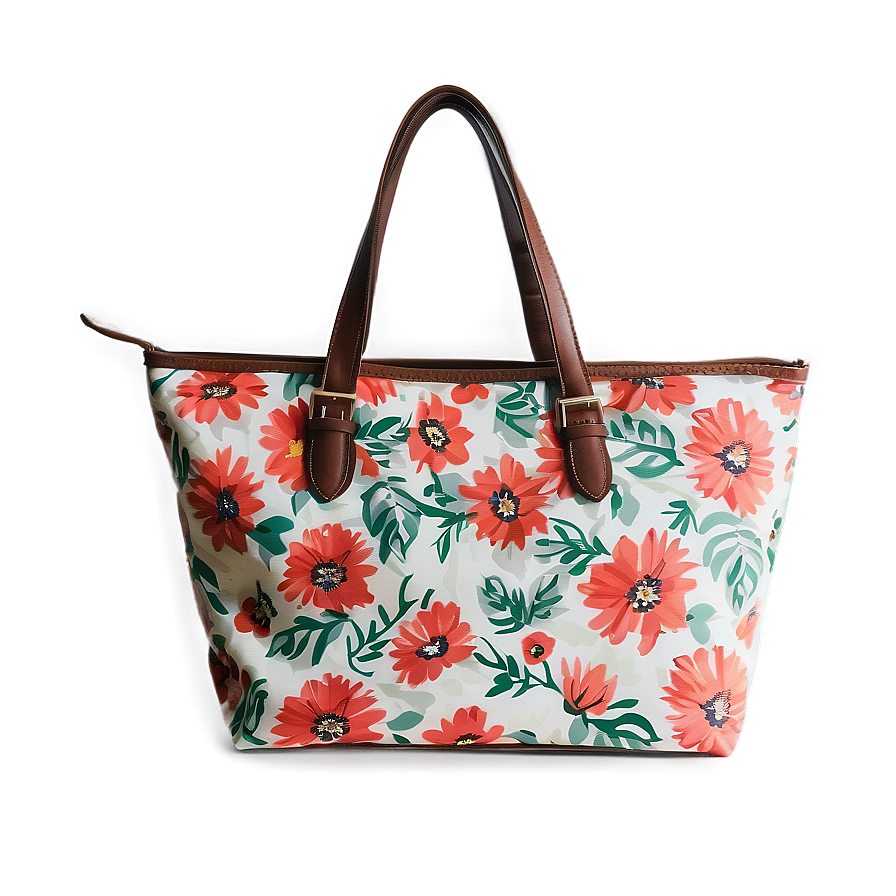 Floral Print Tote Bags Png 68