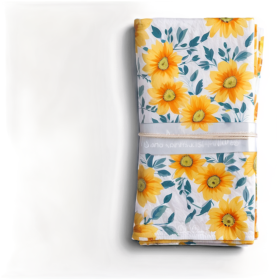 Floral Printed Napkin Png Anl85