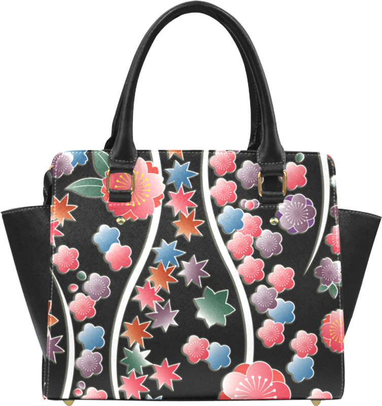 Floral Star Pattern Handbag