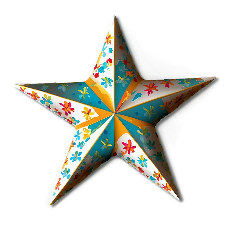 Floral Star Pattern Png Dtx58