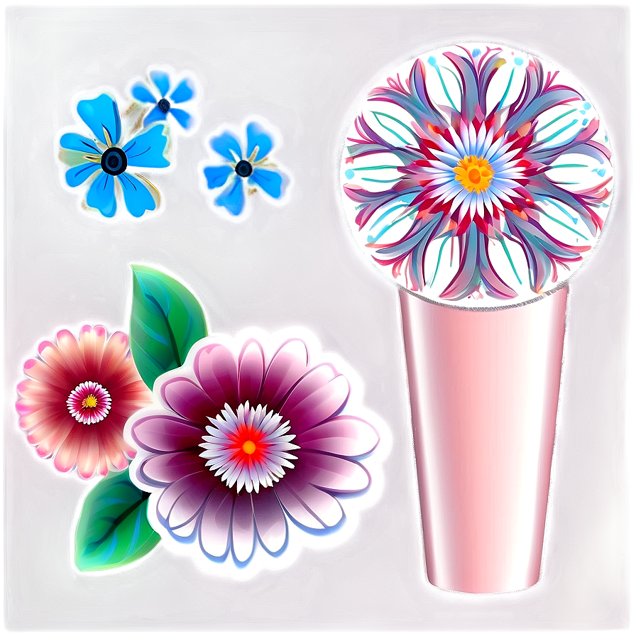 Floral Stationery Set Png Opl