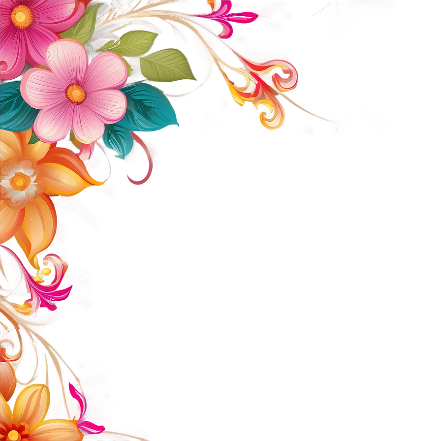 Floral Swirl Transparent Png Djw22