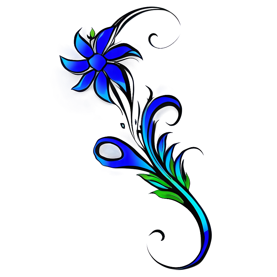 Floral Tattoo Pattern Png Clw35