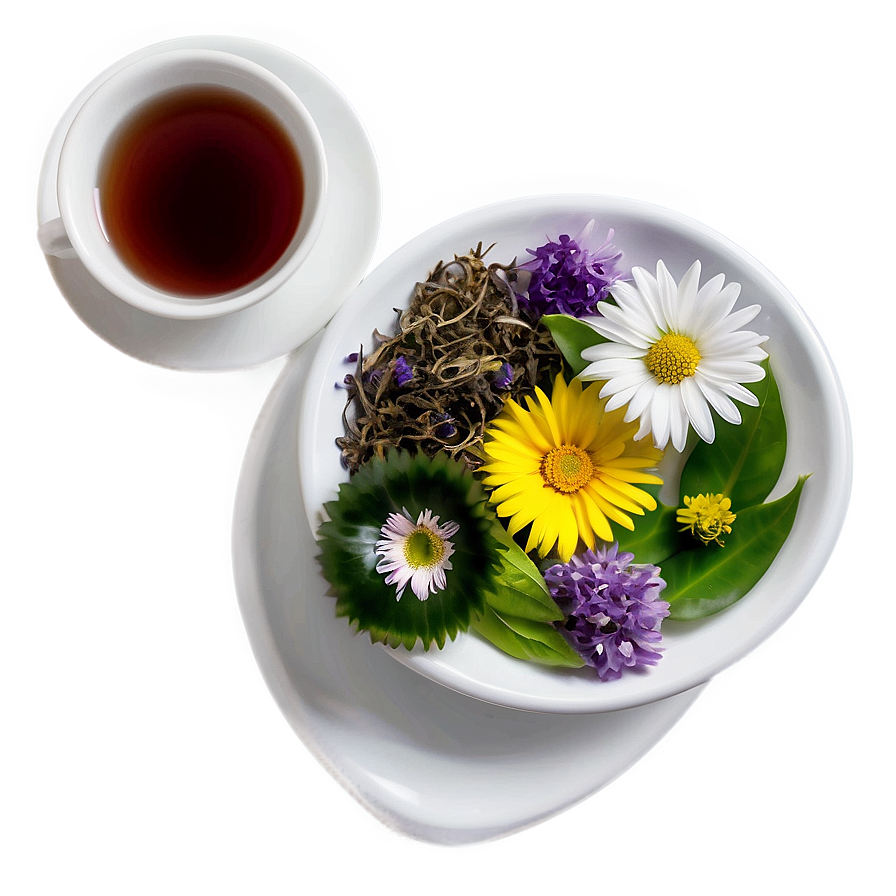 Floral Tea Composition Png 05242024