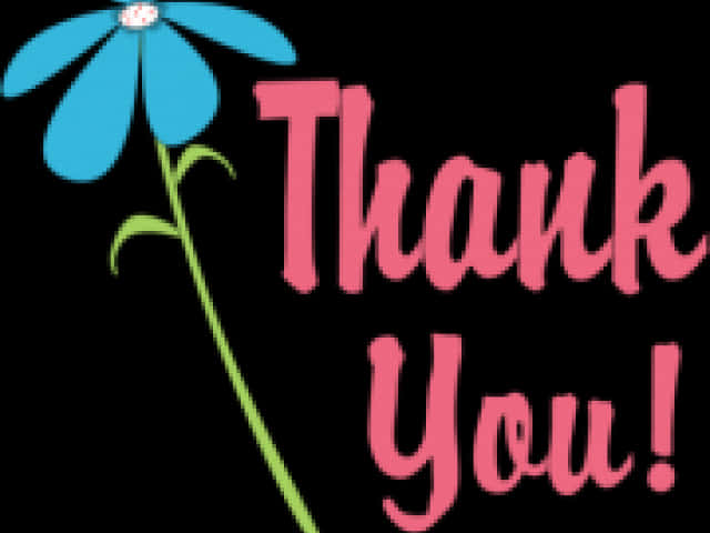 Floral Thank You Graphic