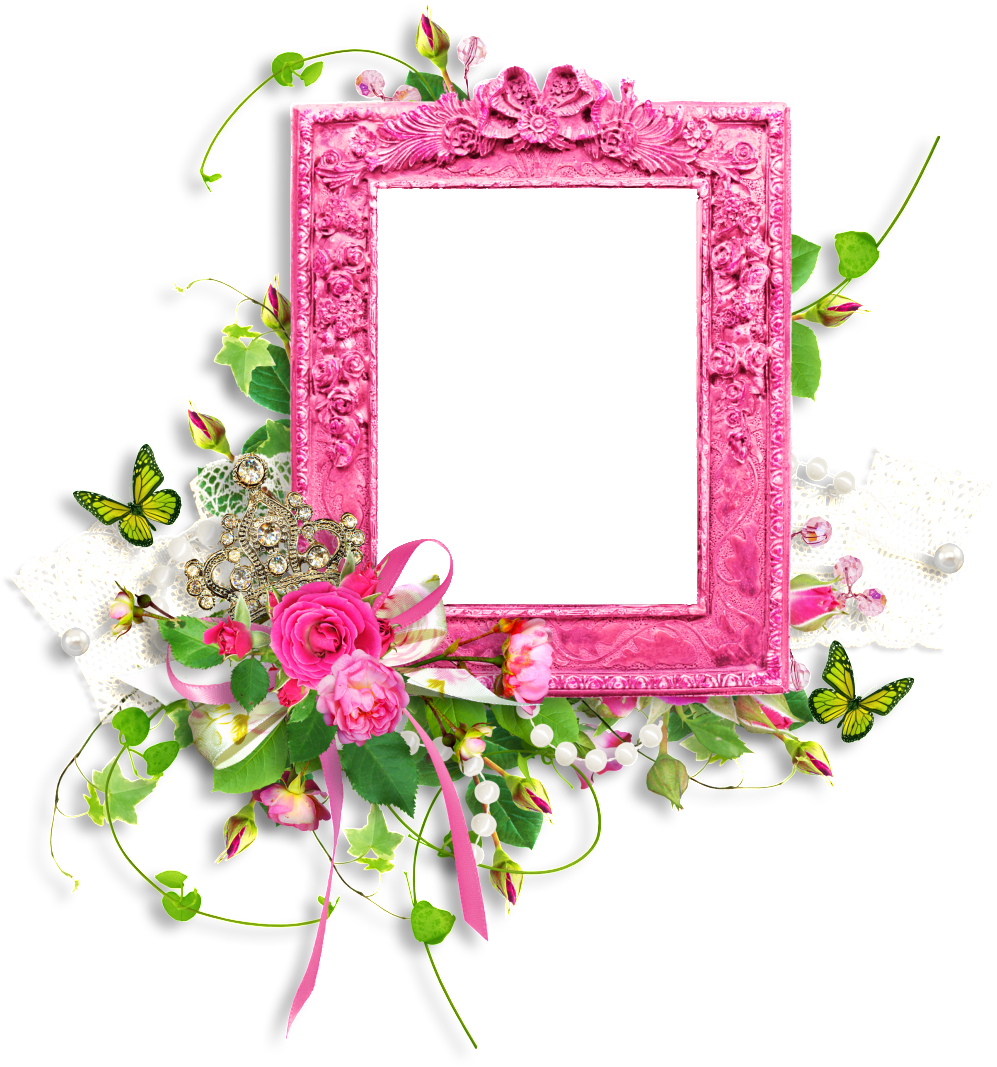 Floral Vintage Frame Design