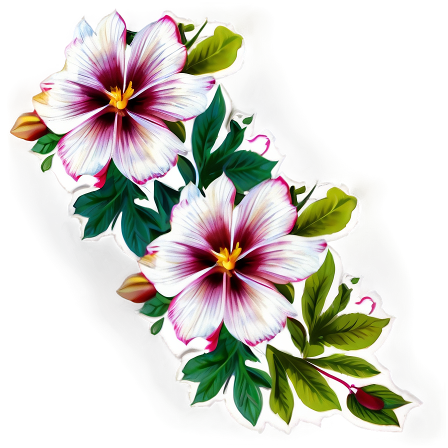Floral Vintage Print PNG otg PNG with transparent background