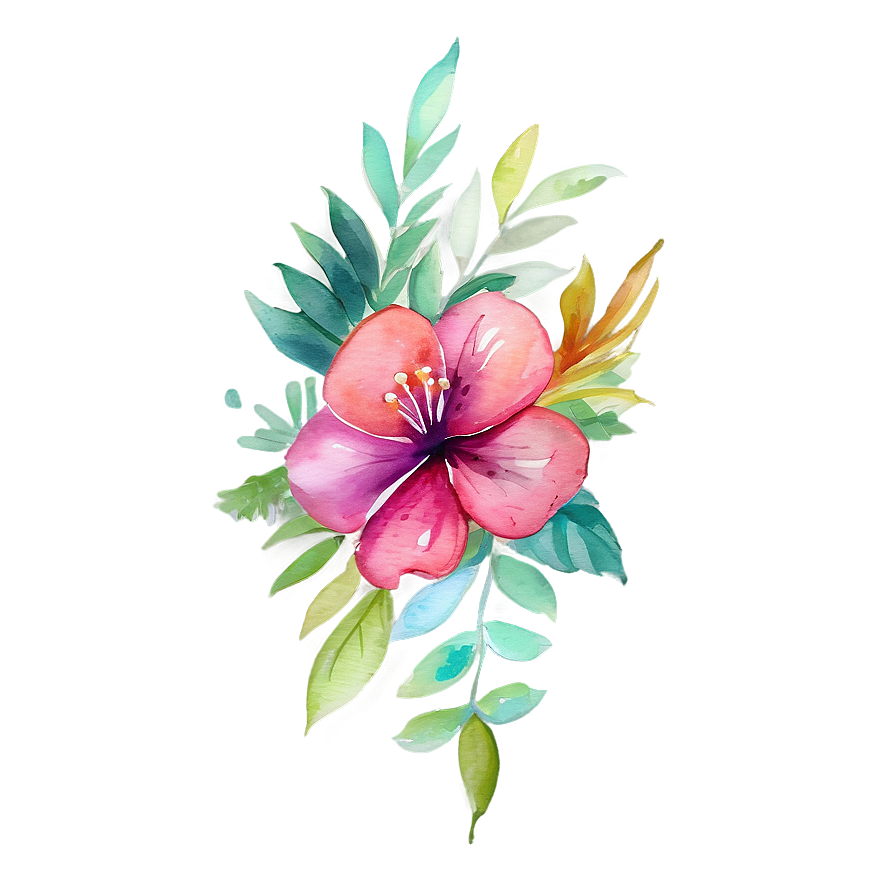 Floral Watercolor Design PNG 29 PNG with transparent background