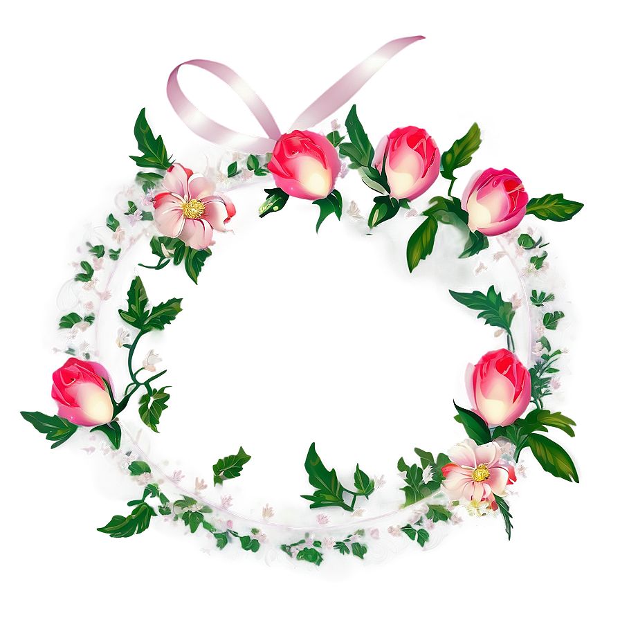 Floral Wedding Frame Png 25