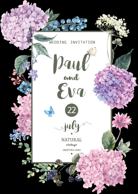 Floral Wedding Invitation Design