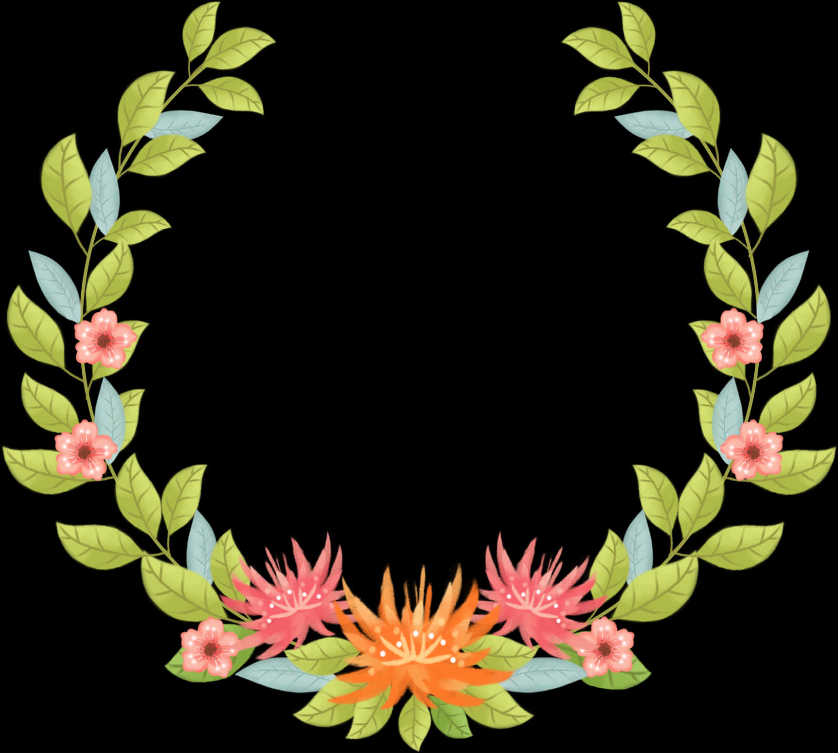 Floral_ Wreath_ Border_ Design