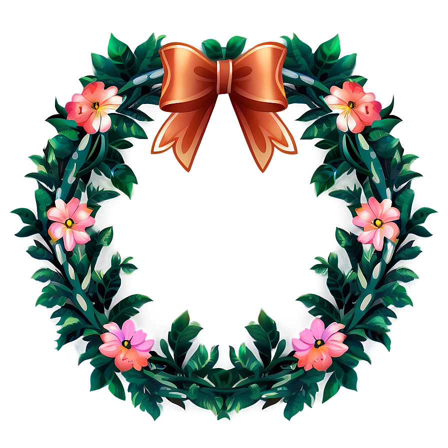 Floral Wreath Design PNG 05242024 PNG with transparent background