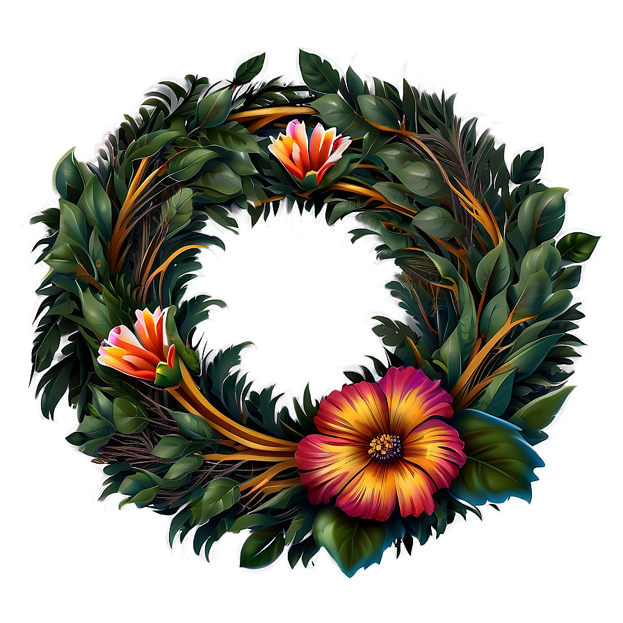 Floral Wreath Design PNG krb28 PNG with transparent background