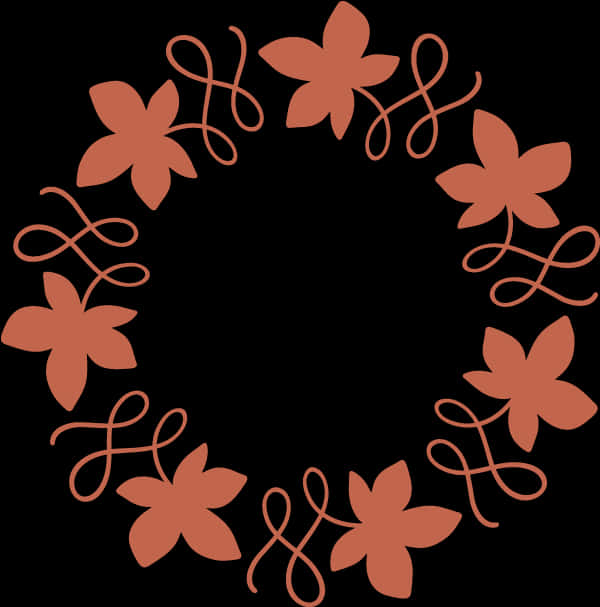 Floral_ Wreath_ Design_ Vector PNG with transparent background