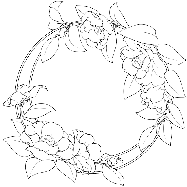 Floral_ Wreath_ Sketch_ Artwork