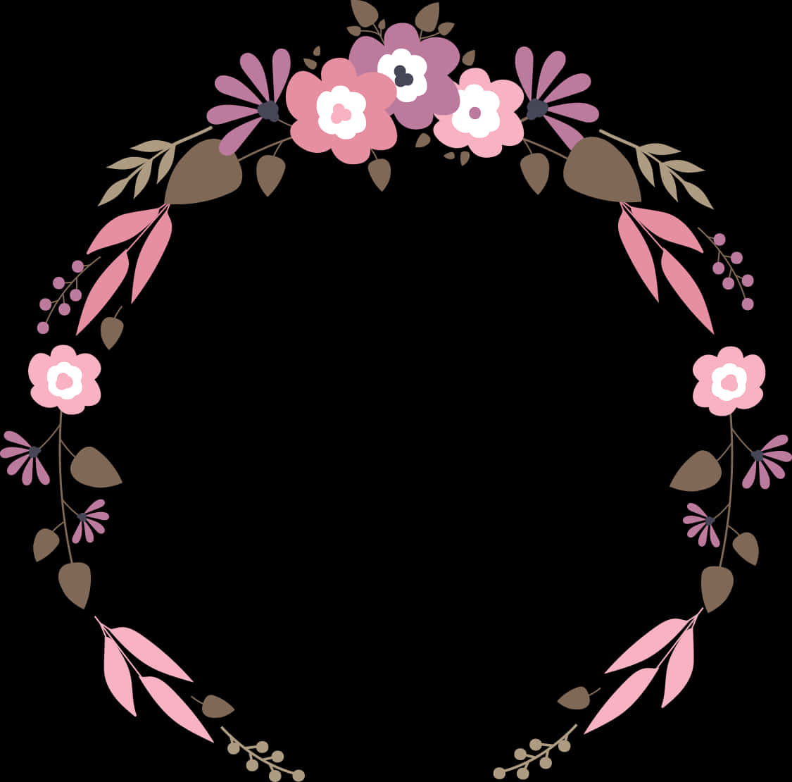 Floral_ Wreath_ Vector_ Graphic