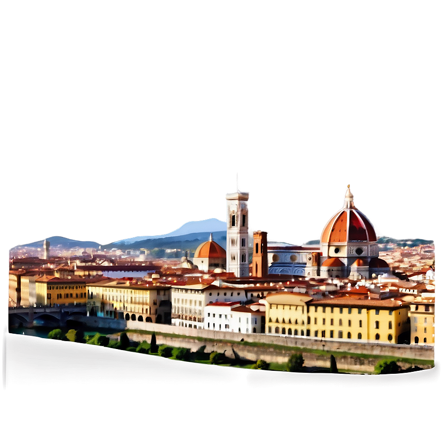 Florence Italy Skyline PNG jxr41 PNG with transparent background