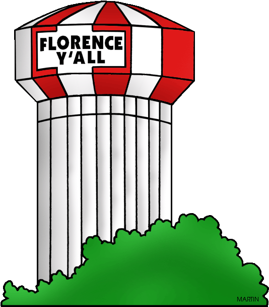 Florence Yall Water Tower Cartoon