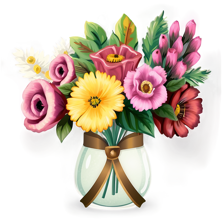 Flores Vintage Bouquet Png 05242024