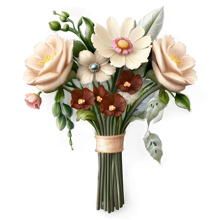 Flores Vintage Bouquet Png 05242024