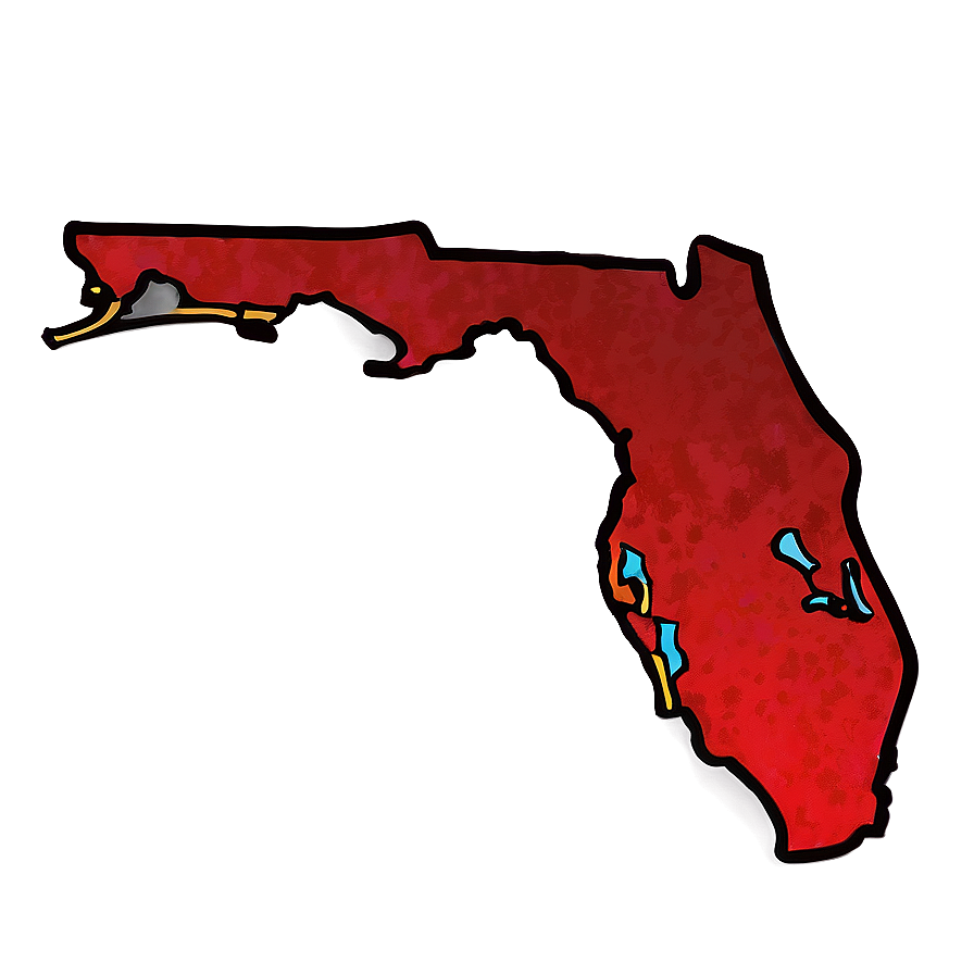 Florida Outline With Heart Png 36