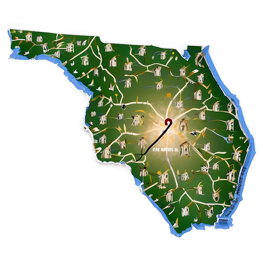 Florida State Map Png Xns