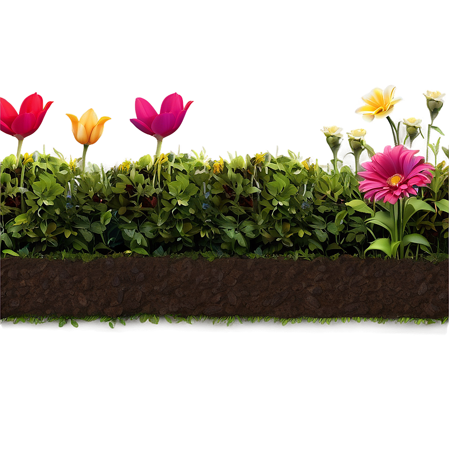 Flower Bed Border Png Jwb78