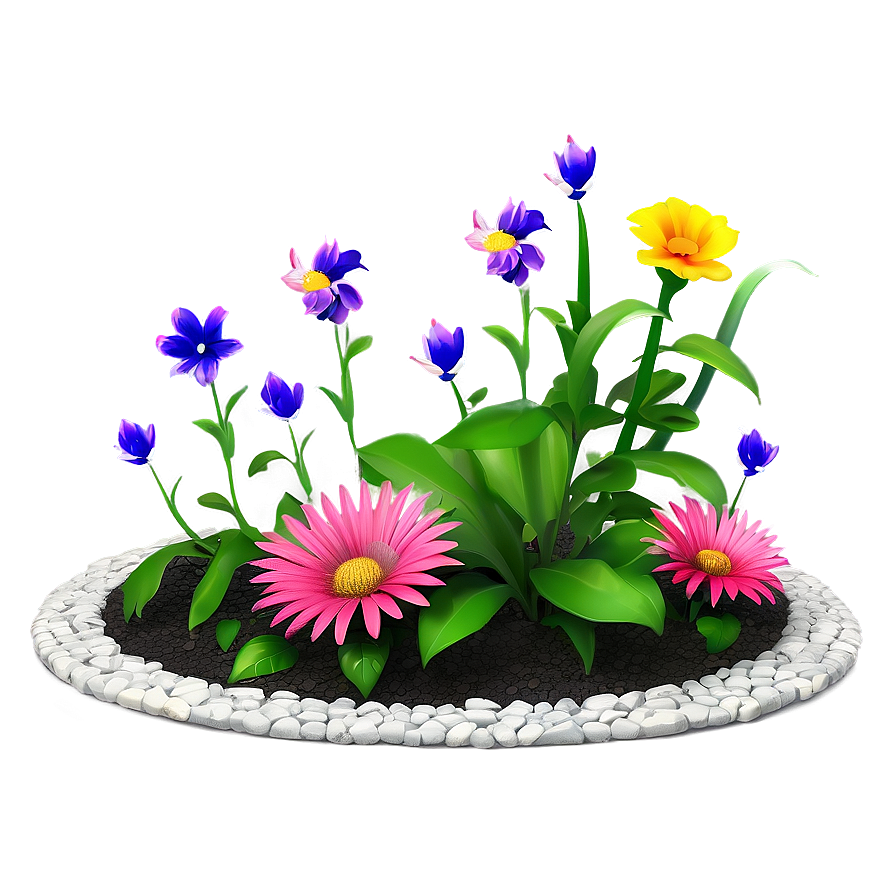 Flower Bed Design Png 85