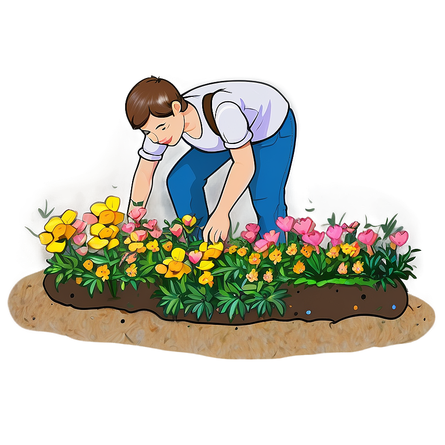 Flower Bed Maintenance Png 97