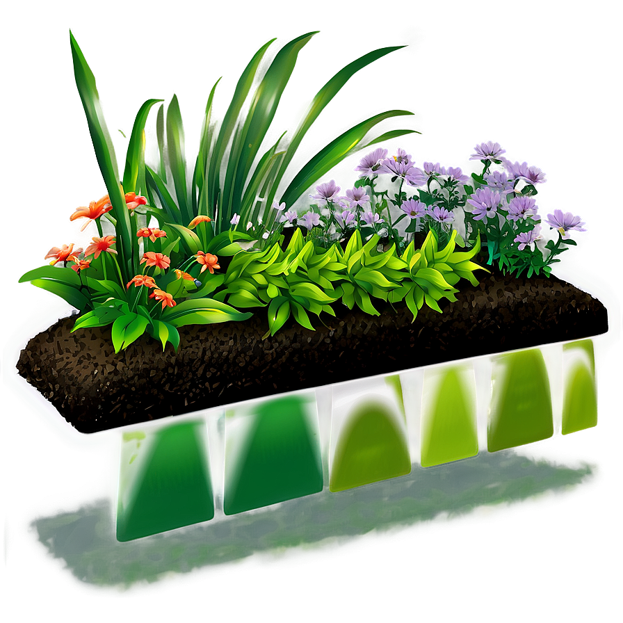 Flower Bed Mulching Png Yoc