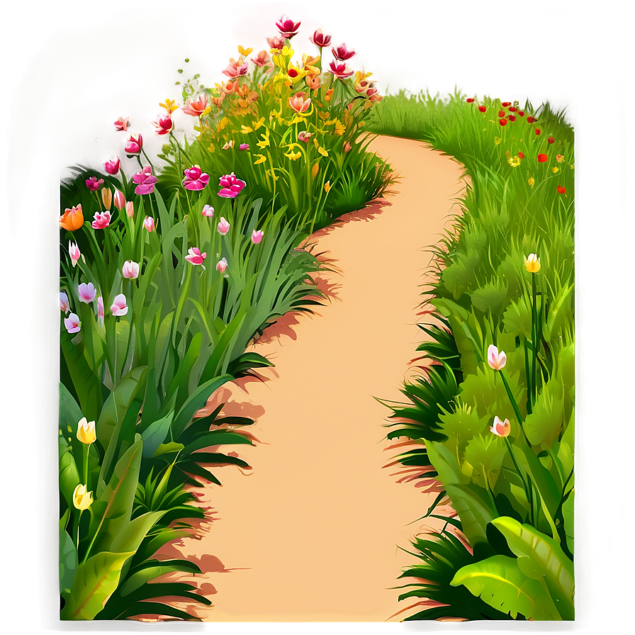 Flower Bed Pathway Png Jtd37