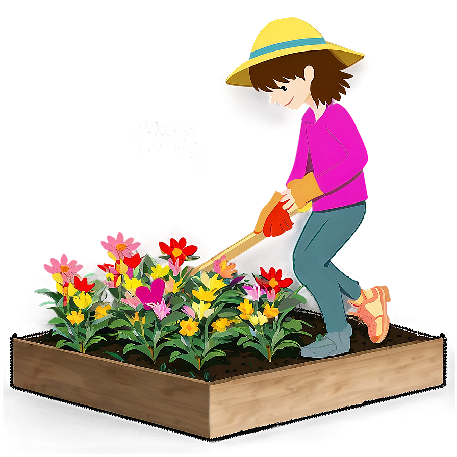 Flower Bed Planting Png 06272024