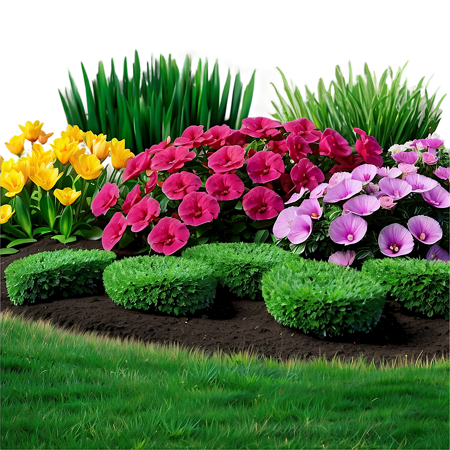 Flower Bed Plants Png 19