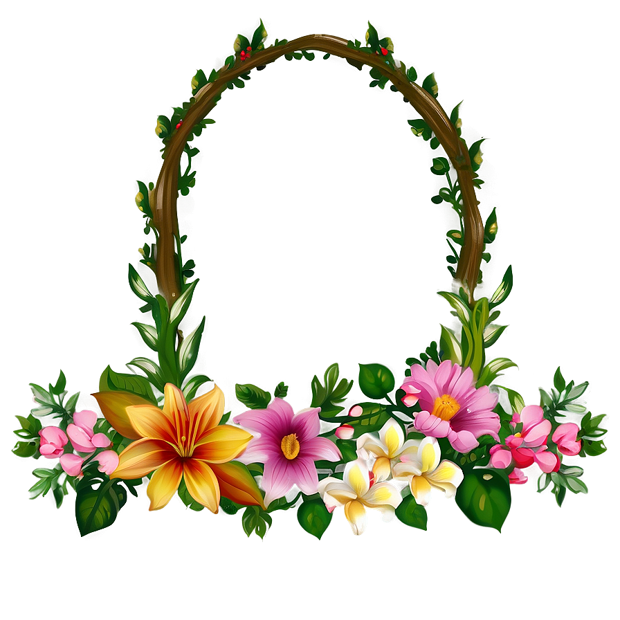 Flower Border PNG 05252024 PNG image with a transparent background, free high-resolution download