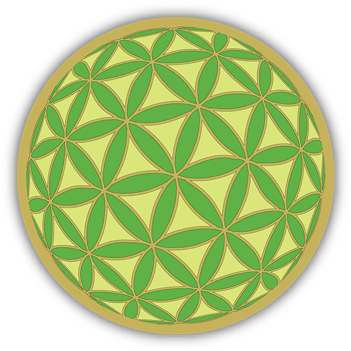 Flower Of Life_ Sacred Geometry Pattern PNG with transparent background