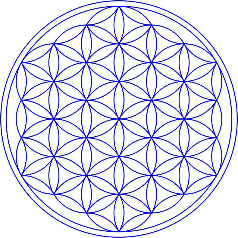 Flower Of Life_ Sacred Geometry Pattern.png PNG with transparent background